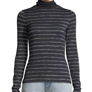 Rag & Bone Landon Striped Slim-Fit Turtleneck Top